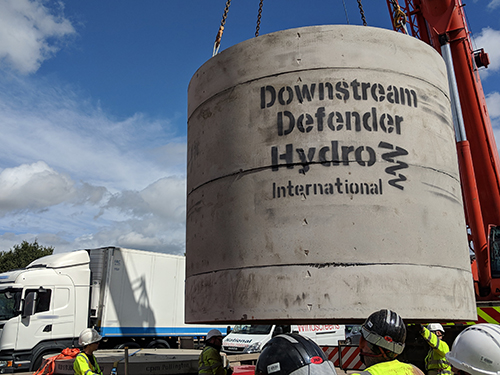 Downstream Defender highway installation