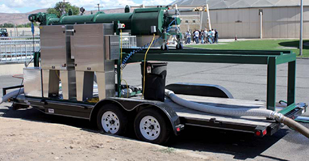 Hydro-Sludge Screen hire trailer unit