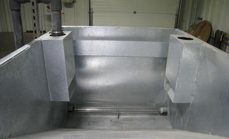 Decanter Top view of Self-Dumping model
