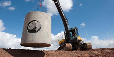 Hydro-Brake Optimum installation for road drainage.